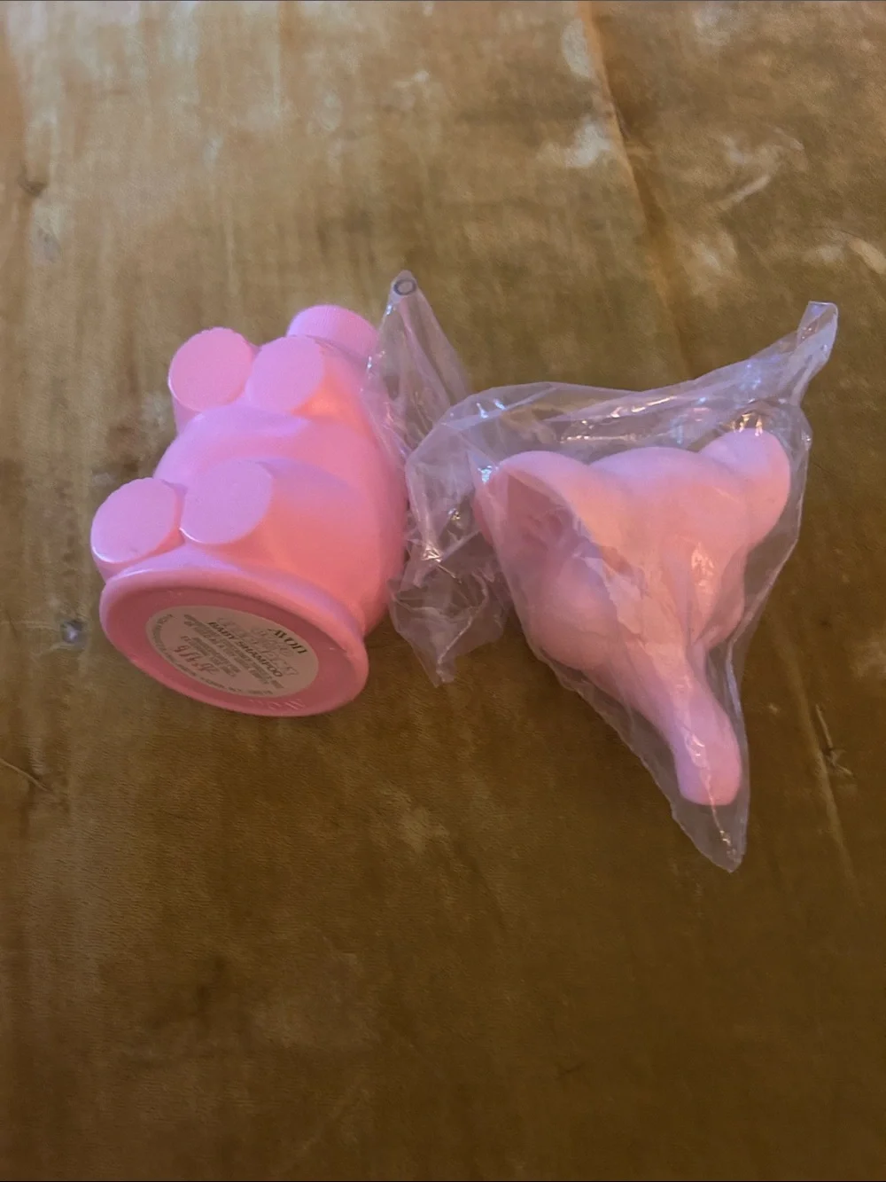 vintage avon pink elephant bubble bath nip